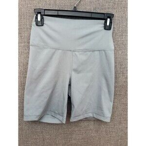 Women’s Yogolicious Lux M medium shorts Biker gray slate blue high waisted